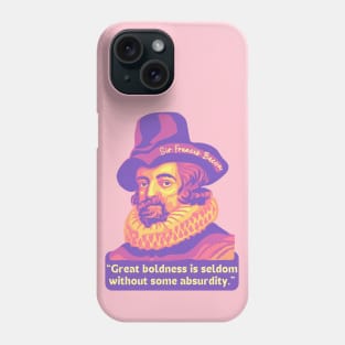 Francis Bacon Portrait and Quote Phone Case