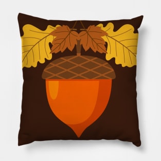 Cute Acorn Stamp Pillow