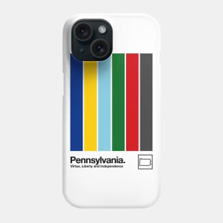 Pennsylvania // Original Flag Aesthetic Colors Design Phone Case