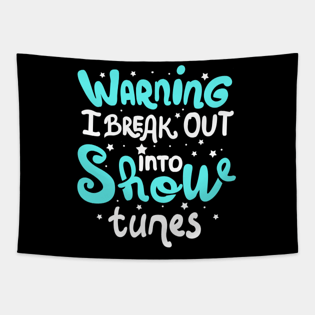 Theatre Broadway Lover Gift Tapestry by KsuAnn