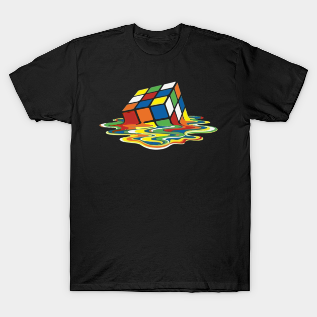Melting Rubik's Cube - Rubiks Cube - T-Shirt