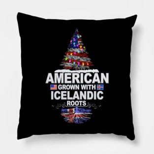 Christmas Tree  American Grown With Icelandic Roots - Gift for Icelandic From Iceland Pillow