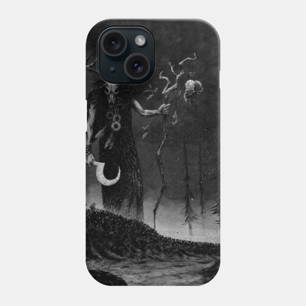 Dark druid Phone Case by StefanoArtibani