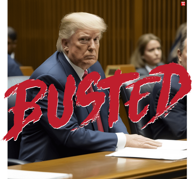 Donald Trump BUSTED Kids T-Shirt by TeeLabs