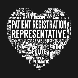 Patient Registration Representative Heart T-Shirt