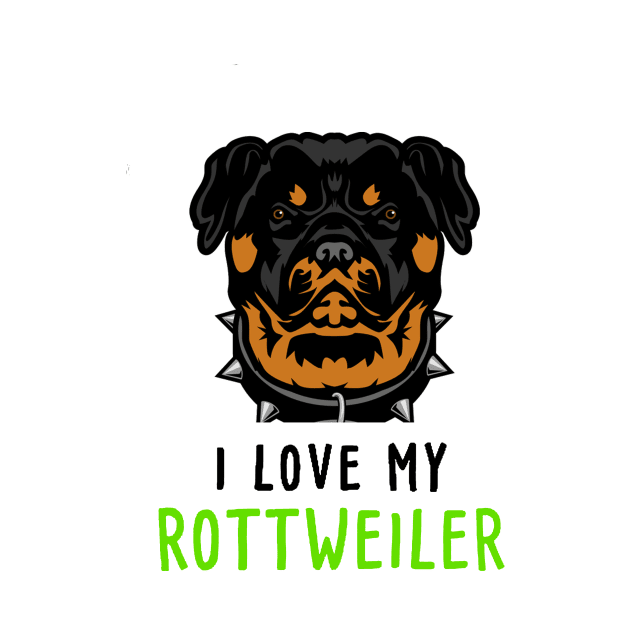 I Love My Rottweiler Face by tirani16