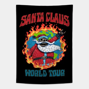 Santa Claus World Tour Tapestry