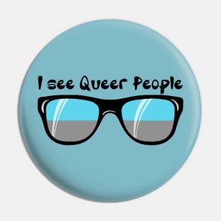 Autosexual Sunglasses - Queer People Pin