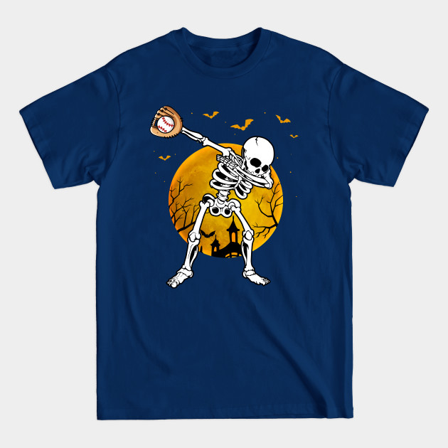 Discover Dabbing Skeleton Baseball Player Halloween - Dabbing Skeleton Baseball Player - T-Shirt