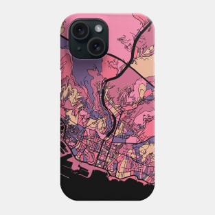 Genoa Map Pattern in Purple & Pink Phone Case