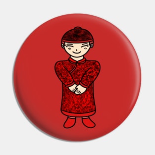 Chibi boy chinese outfit Pin