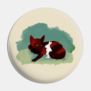 Fox and Hare chillin Pin