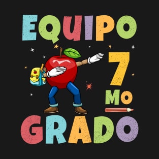 Equipo 7mo Grado 1st Day of School Back To School Spanish T-Shirt