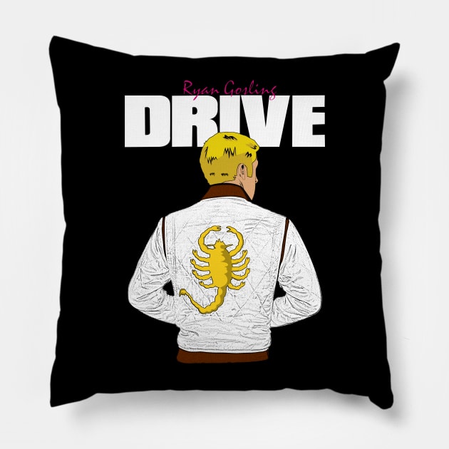 Drive Ryan Gosling Pillow by Melonseta