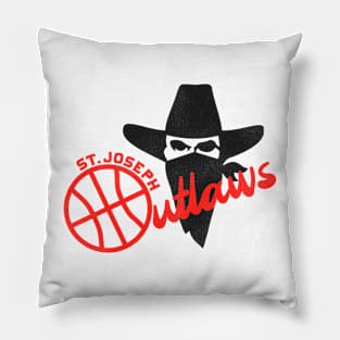 Defunct St Joseph Outlaws Basketball Team Pillow