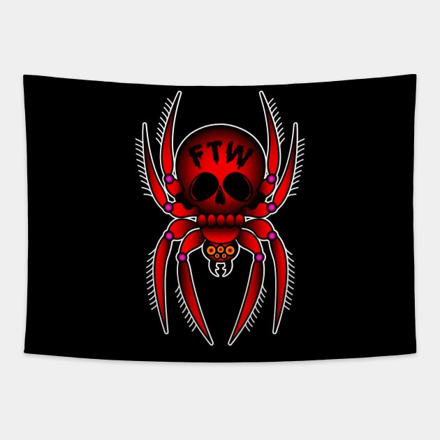 FTW Spider Tapestry by OrneryDevilDesign