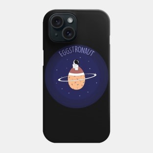 Astronaut in Egg Planet Easter for Easter Egg Phone Case