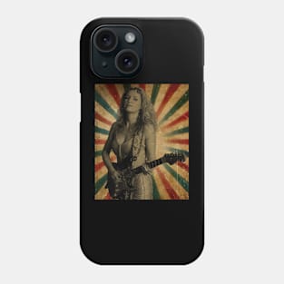 Ana Popović Guitarist blues - Photo Vintage Retro Look Fan Design Phone Case