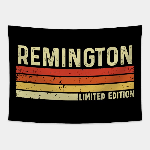 Remington First Name Vintage Retro Gift For Remington Tapestry by CoolDesignsDz