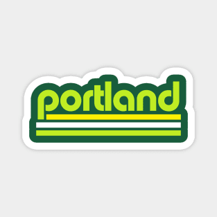 Retro Portland Stripes Magnet