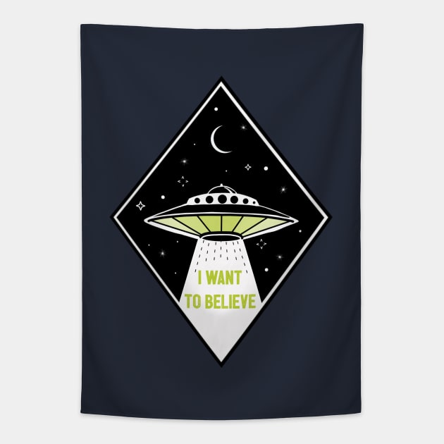 I Want to Believe Tapestry by LittleBunnySunshine