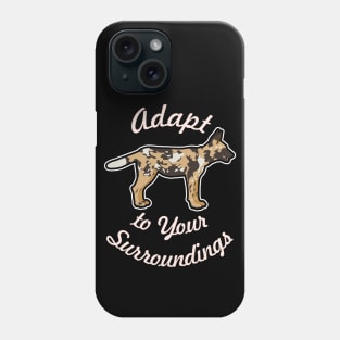 ❤️ Adapt to Your Surroundings, Cute Painted Dog Phone Case