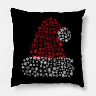 Christmas Santa Cap of Snowflakes Pillow