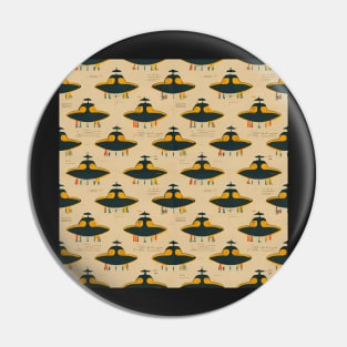 Alien hieroglyphs seamless pattern Pin