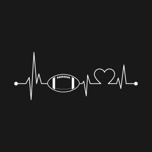 Heartbeat Sport Football T-Shirt