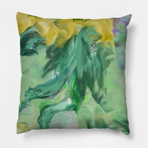 Tropical garden Pillow by jen28