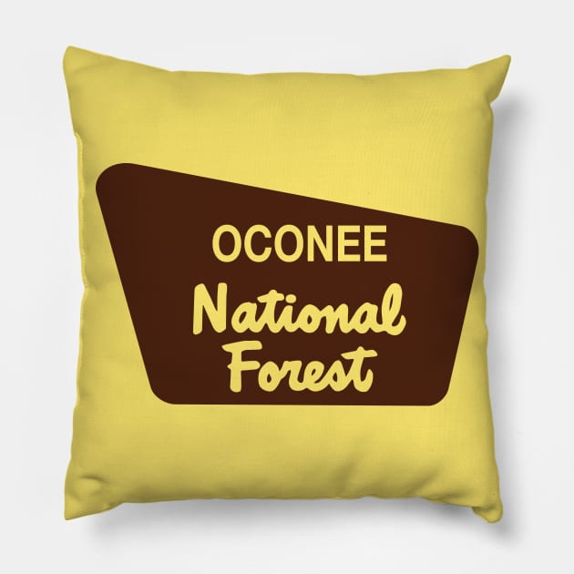 Oconee National Forest Pillow by nylebuss