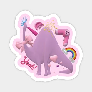 Valentines Dinosaur - Please accept my love Magnet