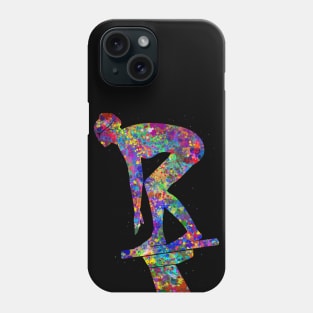 Swimmer girl watercolor Phone Case