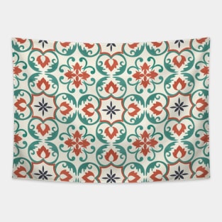 Mediterranean tiles pattern Tapestry