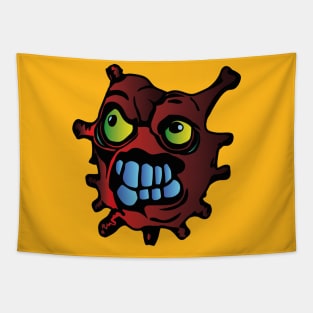 Virus with big teeth Tapestry