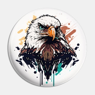 Graffiti Paint Eagle Bird Creative Pin