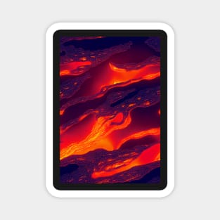 Hottest pattern design ever! Fire and lava #4 Magnet