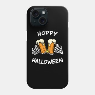 Hoppy Halloween: Funny Skeleton Hands With Beer Phone Case