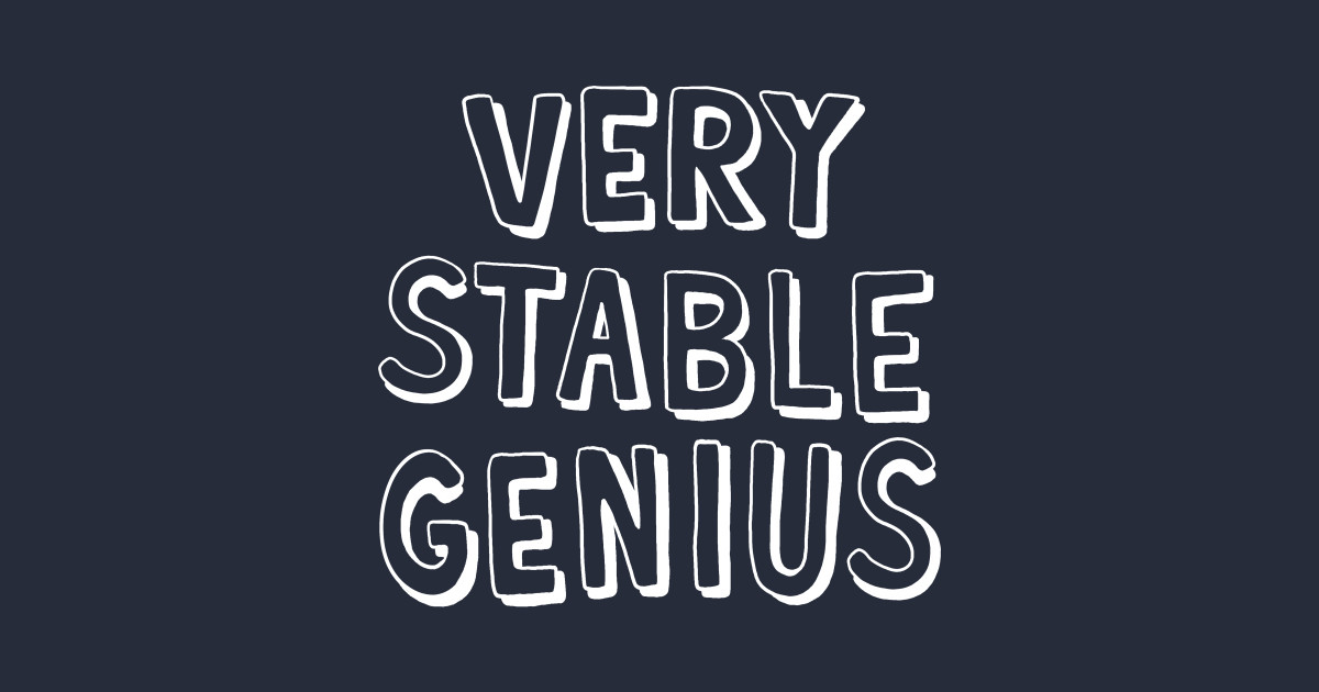 Very Stable Genius Adam Ellis T Shirt TeePublic