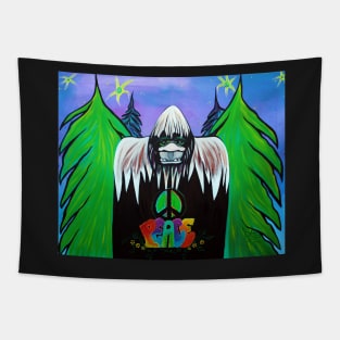 Bigfoot Peace Tapestry