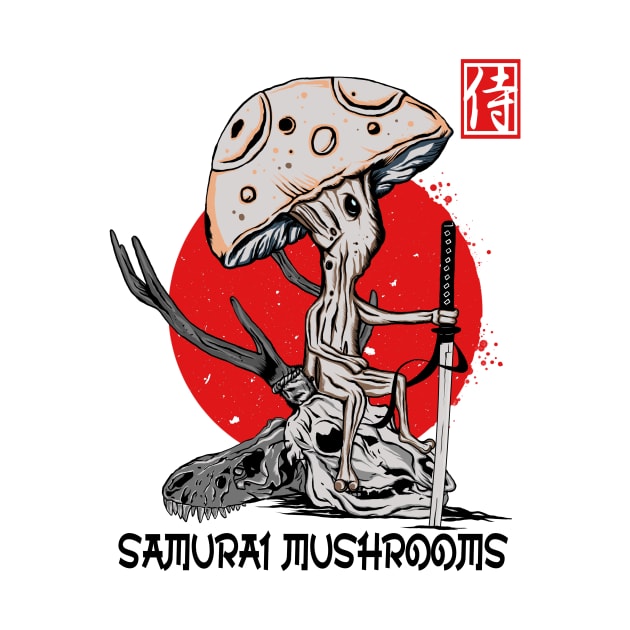 Samurai Mushroom by pilipsjanuariusDesign