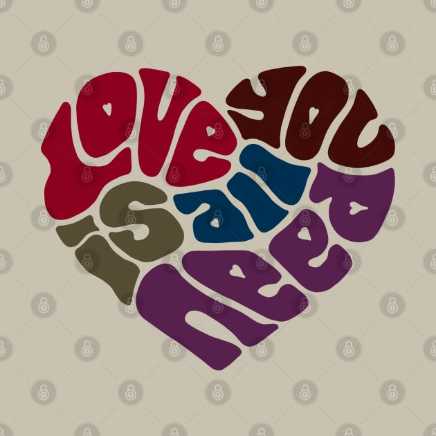 Love Is All You Need Word Art by Slightly Unhinged