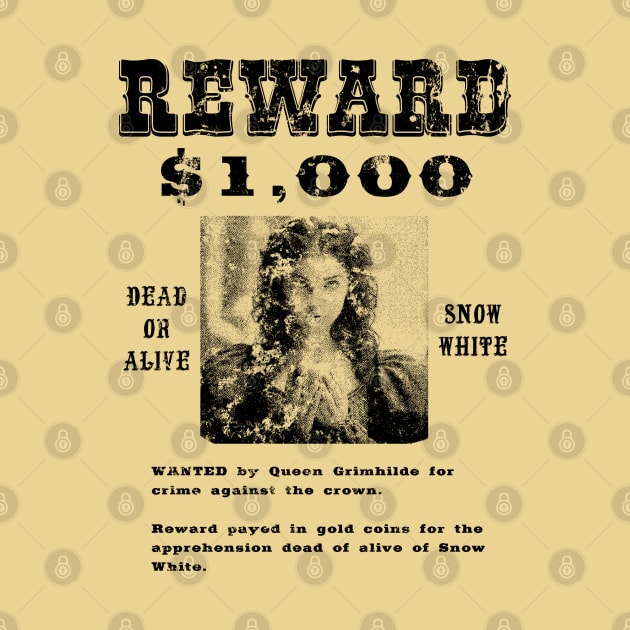 Western Snow white Wanted poster by AO01