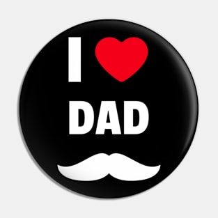 I Heart Dad Pin