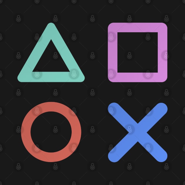 Classic PlayStation Button Grid Design by Artevak