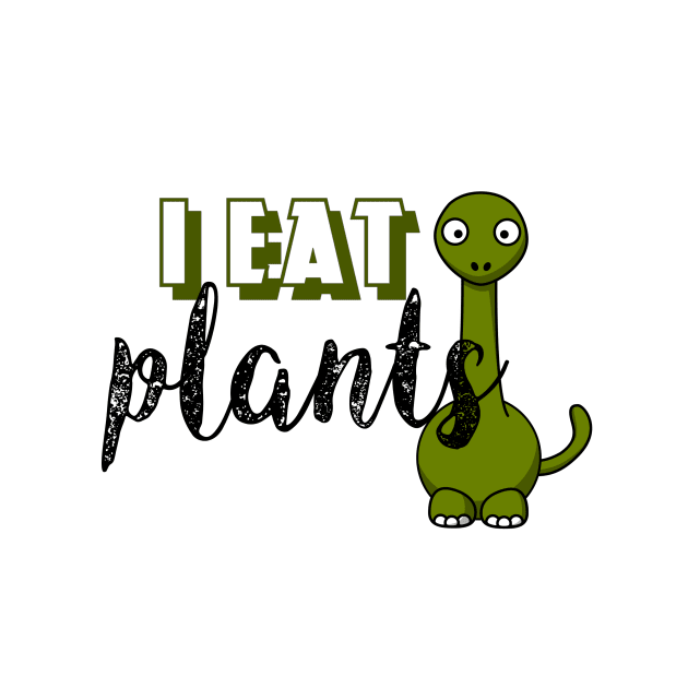 I eat plants funny sticker by victoriaarden