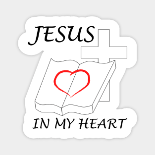 Jesus in my heart. Magnet