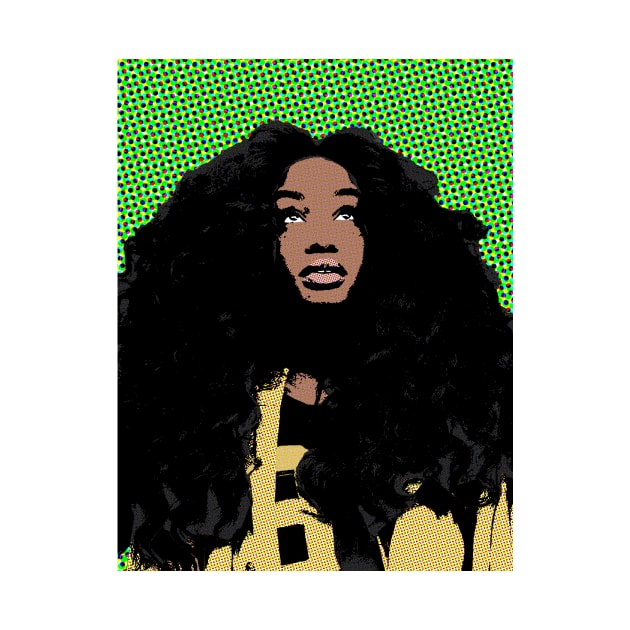 sza style pop art by soundofpopart