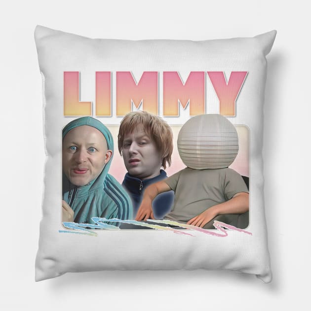 Limmy / Retro Aesthetic Fan Art Design Pillow by DankFutura