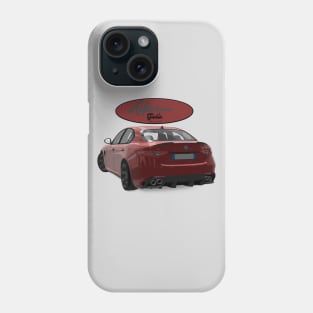 ALFA ROMEO Giulia Rosso Back Phone Case